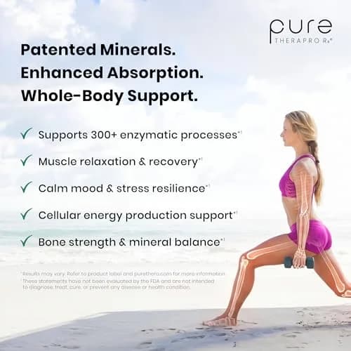 Pure Therapro Rx Optimum Magnesium 240 Capsules | Supports Energy & Sleep, Chelated for Absorption, Made in USA thumbnail 5
