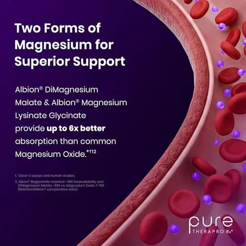 Pure Therapro Rx Optimum Magnesium 240 Capsules | Supports Energy & Sleep, Chelated for Absorption, Made in USA thumbnail 6