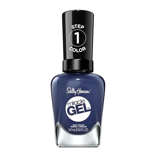 Sally Hansen Miracle Gel Nail Polish 0.5 Fl Oz | No UV Needed, Long Lasting, Vegan, Opaque Navy Blue thumbnail 1