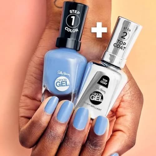 Sally Hansen Miracle Gel Nail Polish 0.5 Fl Oz | No UV Needed, Long Lasting, Vegan, Opaque Navy Blue thumbnail 5