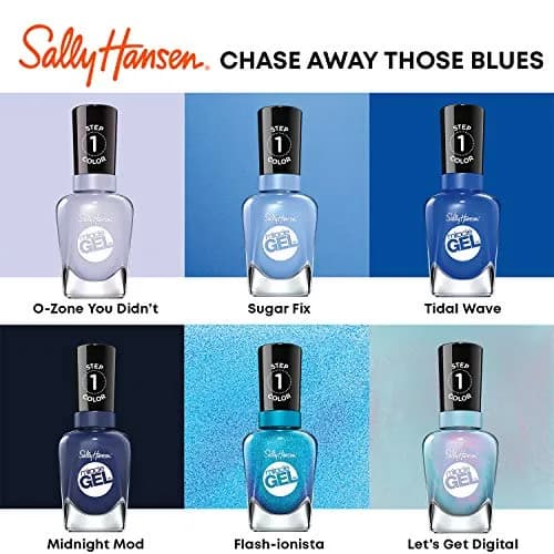 Sally Hansen Miracle Gel Nail Polish 0.5 Fl Oz | No UV Needed, Long Lasting, Vegan, Opaque Navy Blue thumbnail 7