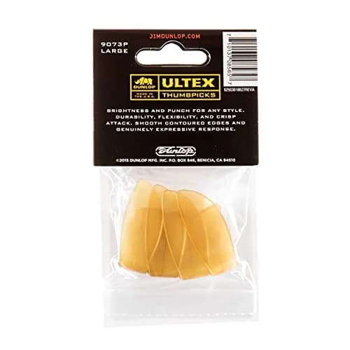 Jim Dunlop Ultex Large Thumbpicks - 4 Pack | Bright, Durable, Clear Tone thumbnail 5
