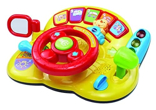 VTech Turn and Learn Driver Yellow 25cm (9.8" L) | Interactive Baby Toy with Sounds & Music thumbnail 3