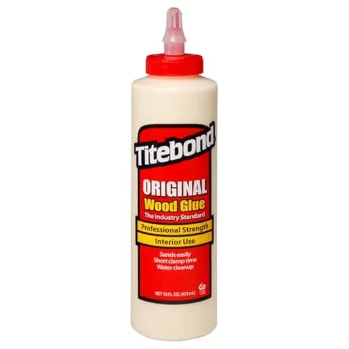 Titebond Original Wood Glue 16 oz | Industry Standard, Bonds Stronger Than Wood, Yellow thumbnail 1
