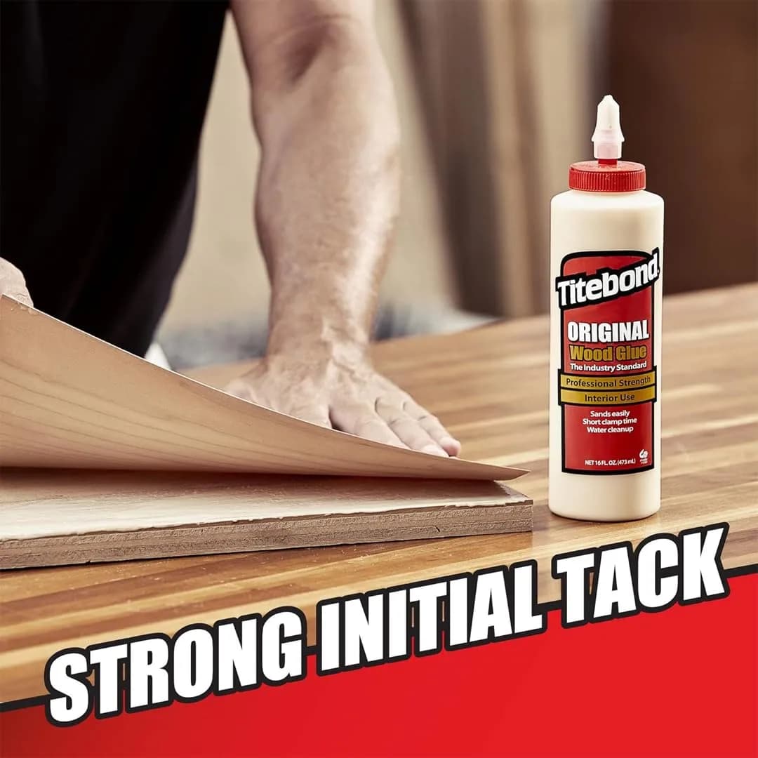 Titebond Original Wood Glue 16 oz | Industry Standard, Bonds Stronger Than Wood, Yellow - view 2