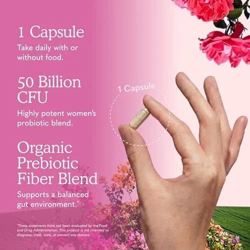 Garden of Life Dr. Formulated Probiotics for Women 50 Billion CFU 30 Capsules | Supports Digestive, Vaginal & Immune Health thumbnail 5