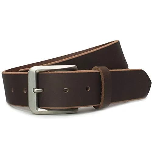 Nickel Smart Roan Mountain Titanium Brown Belt - 34" | Nickel-Free, Durable Leather & Titanium Buckle thumbnail 4