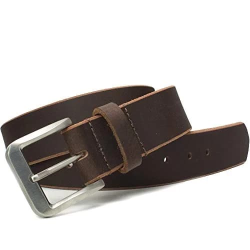 Nickel Smart Roan Mountain Titanium Brown Belt - 34" | Nickel-Free, Durable Leather & Titanium Buckle thumbnail 5