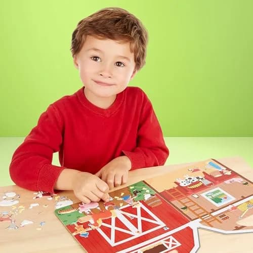 Melissa & Doug Puffy Sticker Play Set – On The Farm, 52 Reusable Stickers with 2 Scenes | Creative Farm Fun for Kids 4+ thumbnail 7
