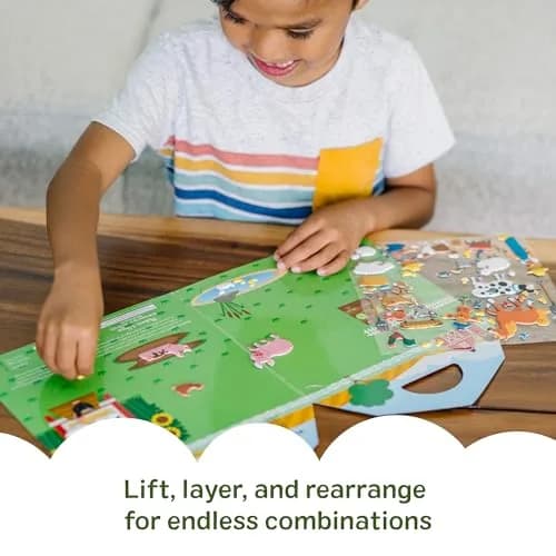 Melissa & Doug Puffy Sticker Play Set – On The Farm, 52 Reusable Stickers with 2 Scenes | Creative Farm Fun for Kids 4+ thumbnail 4