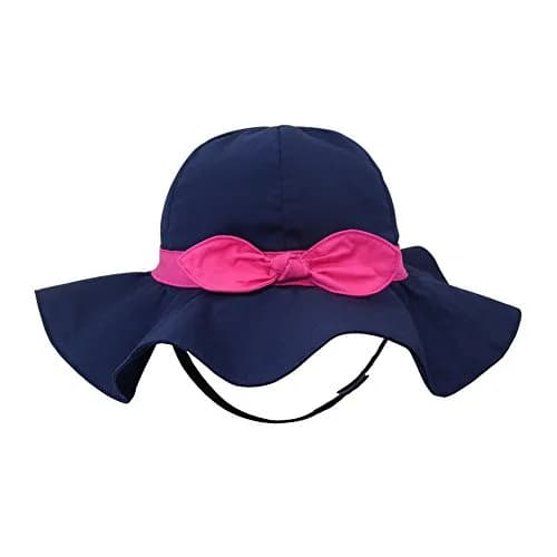 Vimeet Kid Baby Summer Hat Toddler Beach Sun Bucket Hat | Adjustable Cotton Sun Protection thumbnail 5