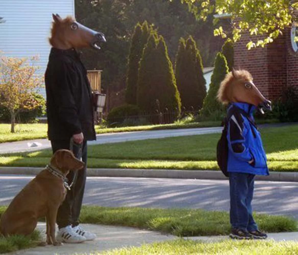 MIYAYA Halloween Horse Head Mask | Full Latex Head Mask for Parties - view 6