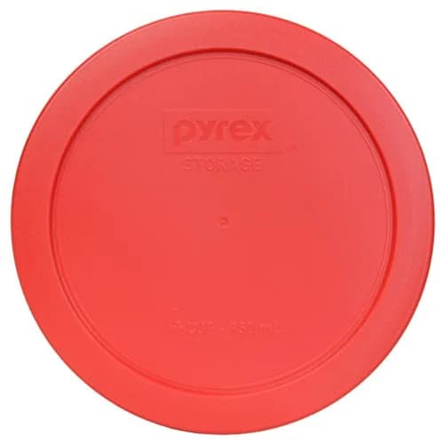 Pyrex 7201-PC (4-Cup) Red Food Storage Lids (6-Pack) | Made in USA, BPA Free, Dishwasher Safe thumbnail 2