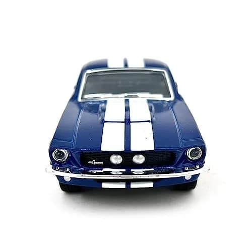 KiNSMART 1967 Ford Shelby Mustang GT500 1:38 Scale Die Cast Model Toy (Blue) | Realistic Miniature Car thumbnail 2