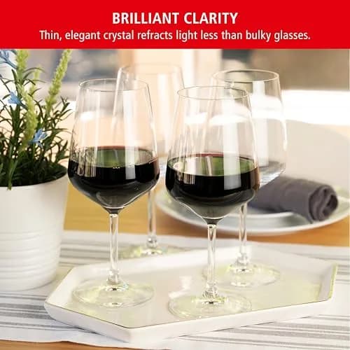Spiegelau Style Red Wine Glasses Set of 4 | Elegant Stemmed Crystal for Cabernet & Pinot Noir thumbnail 4