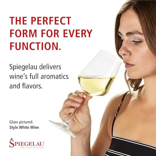 Spiegelau Style Red Wine Glasses Set of 4 | Elegant Stemmed Crystal for Cabernet & Pinot Noir thumbnail 6