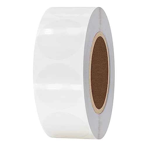 HYBSK 1000pcs Clear Circle Stickers 1 inch | Transparent Labels for Sealing & Crafts thumbnail 1