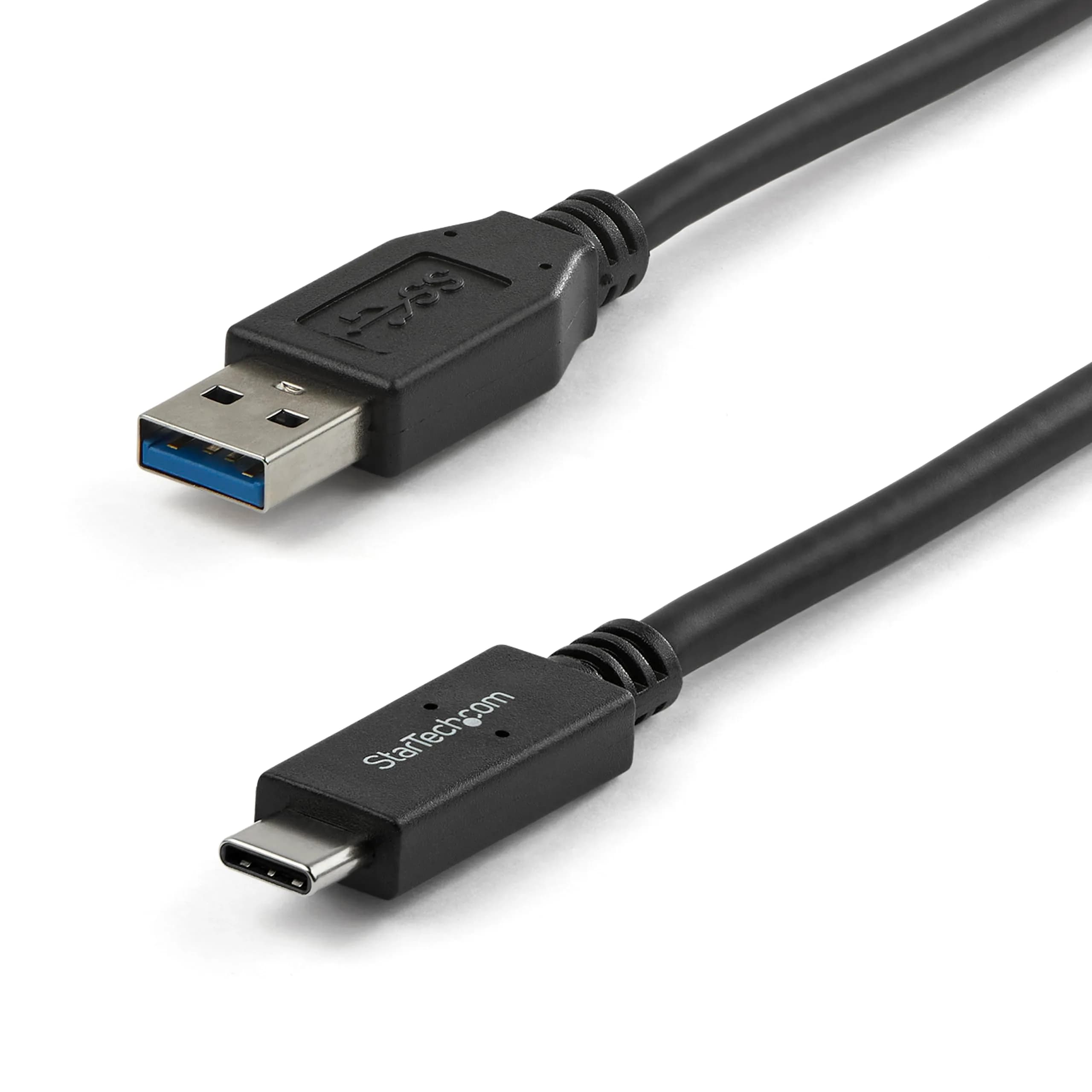 StarTech 3ft/1m USB-A to USB-C Cable | USB 10Gbps, 3A, Charge & Sync — Black