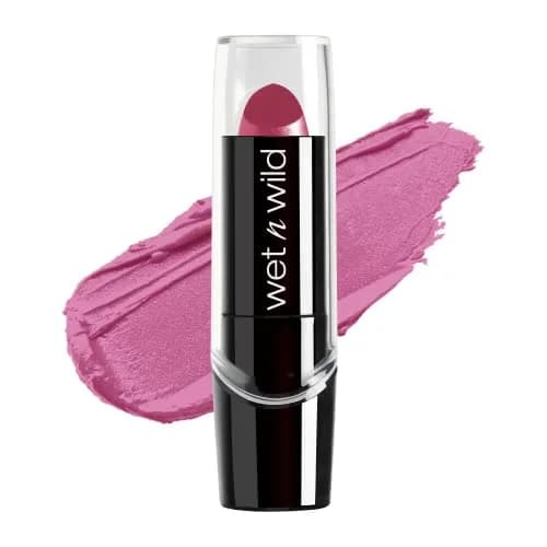 wet n wild Silk Finish Lipstick, Retro Pink | Hydrating Satin Lip Color, Vitamins A & E, Macadamia Nut Oil thumbnail 1