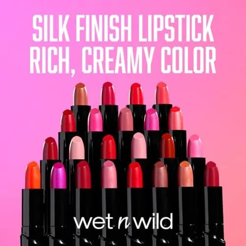 wet n wild Silk Finish Lipstick Black Orchid | Hydrating Rich Buildable Lip Color thumbnail 6