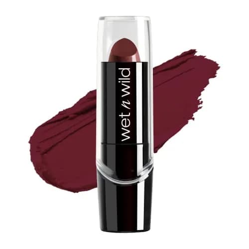 wet n wild Silk Finish Lipstick - Dark Wine | Hydrating, Rich & Buildable Lip Color thumbnail 1