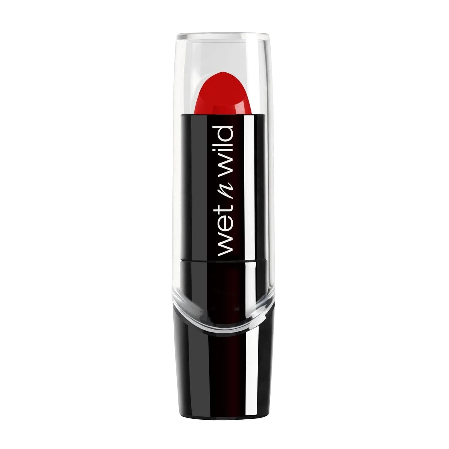 wet n wild Silk Finish Lipstick - Hot Red | Hydrating Rich Buildable Lip Color thumbnail 1