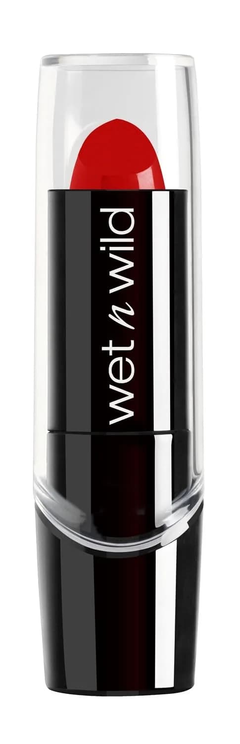 wet n wild Silk Finish Lipstick - Hot Red | Hydrating Rich Buildable Lip Color - main product image
