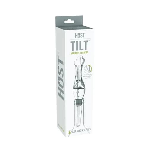 Host Tilt Wine Aerator Pour Spout | Adjustable Bottle Pourer with Stand, Gray, 1 thumbnail 8