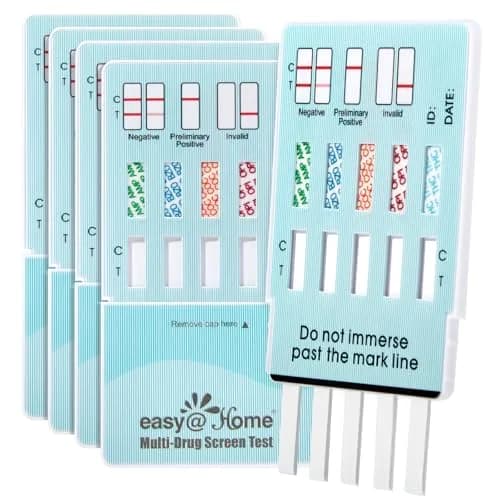 Easy@Home 5 Panel Urine Drug Test Kit | Detects THC, Cocaine, Opiates, AMP, BZO thumbnail 1