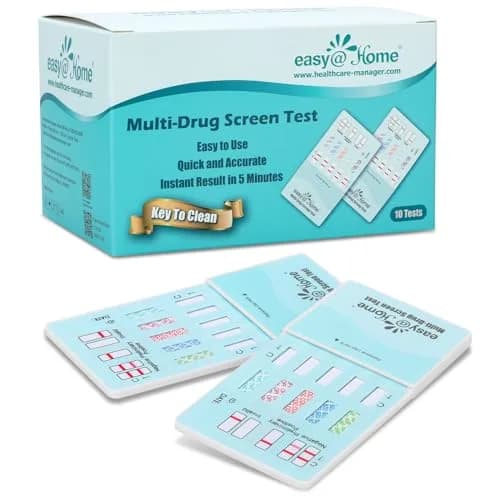 Easy@Home 5 Panel Urine Drug Test Kit, Multi Drug Screening Test, 10 Count | Accurate Home Screening thumbnail 1