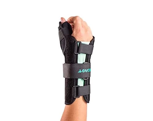 Aircast A2 Wrist Brace with Thumb Spica - Right Medium - 23cm (9") | Breathable Compression for Carpal Tunnel & Sprains thumbnail 1