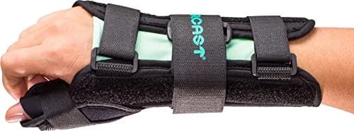 Aircast A2 Wrist Brace with Thumb Spica - Right, Large | Support for Carpal Tunnel, Tendonitis & Sprains thumbnail 1