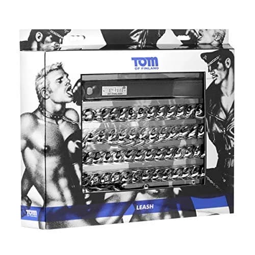 Tom of Finland Gun Metal Chain Leash 30 inches | Durable Metal Design thumbnail 4