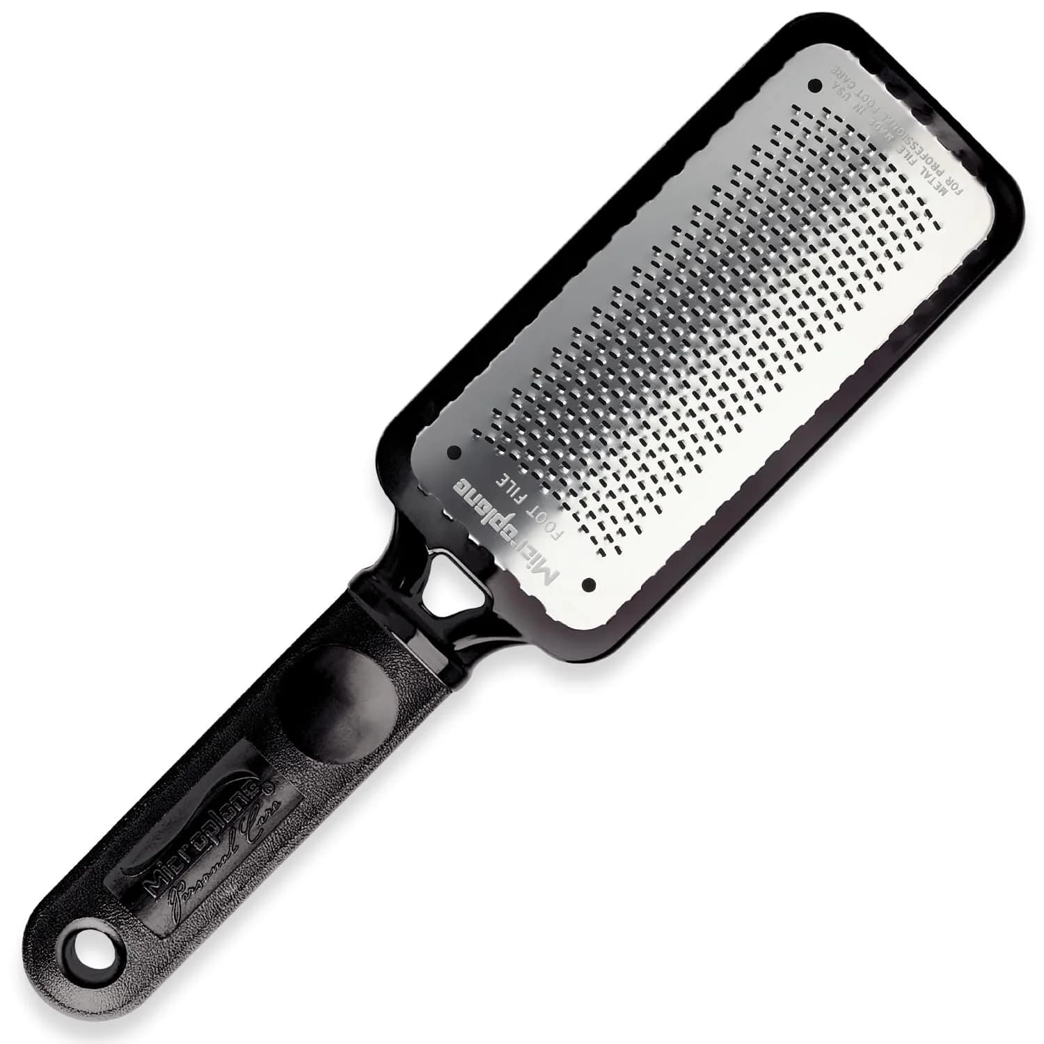 Microplane Foot Scraper White | Stainless Steel Dead Skin Remover for Feet