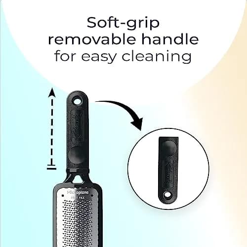 Microplane Foot Scraper White | Stainless Steel Dead Skin Remover for Feet thumbnail 7