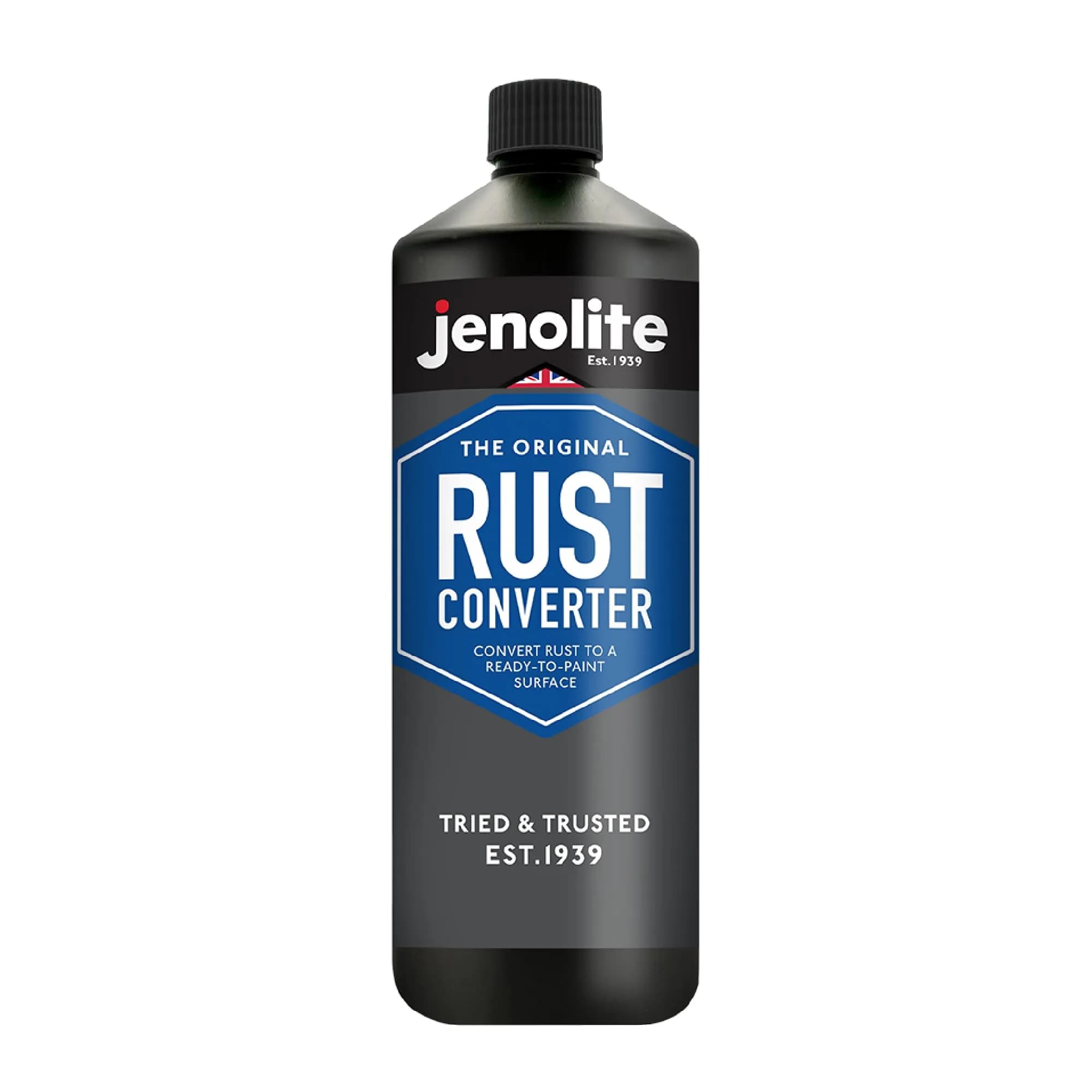 JENOLITE Rust Converter Liquid 1.32 gal | Fast-Acting Water-Based Rust Neutralizer — Black