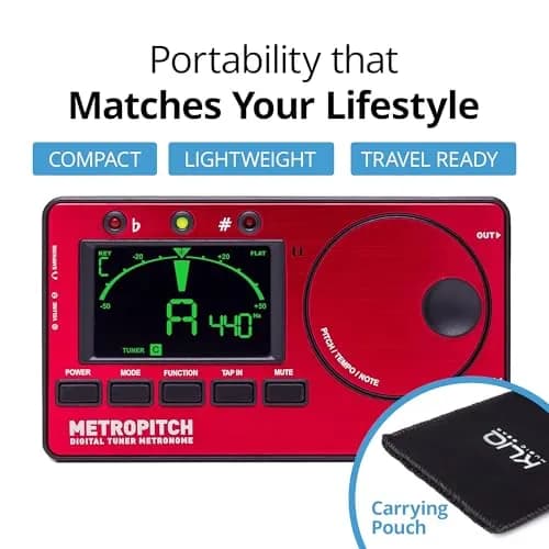 KLIQ MetroPitch Digital Metronome & Tuner for Piano, Guitar & Bass | 3-in-1 Practice Device with Tone Generator thumbnail 6