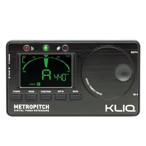 KLIQ MetroPitch Digital Metronome & Tuner for Piano, Guitar & Bass | 3-in-1 Compact Practice Tool with Accurate Tuning & Rhythm thumbnail 1