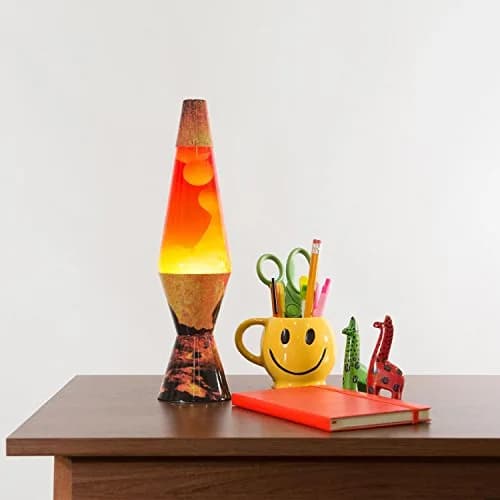 Lava Lite Colormax Volcano Lava Lamp 14.5-inch | Retro Motion Lamp with White Wax and Tri-Colored Globe thumbnail 2