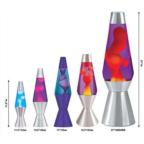 Lava Lite Colormax Volcano Lava Lamp 14.5-inch | Retro Motion Lamp with White Wax and Tri-Colored Globe thumbnail 3