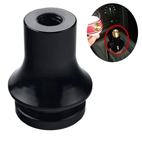 DEWHEL Shift KNOB Boot Retainer/Adapter for Manual Gear Shifter Lever 10X1.5 | Aircraft Grade Aluminum, Black