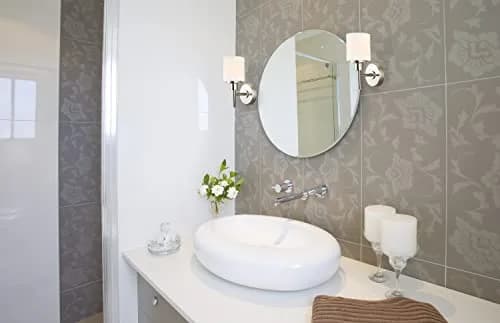 Design House Aubrey Wall Light 1-Light Dimmable Frosted Glass Satin Nickel | Transitional Indoor Fixture thumbnail 4