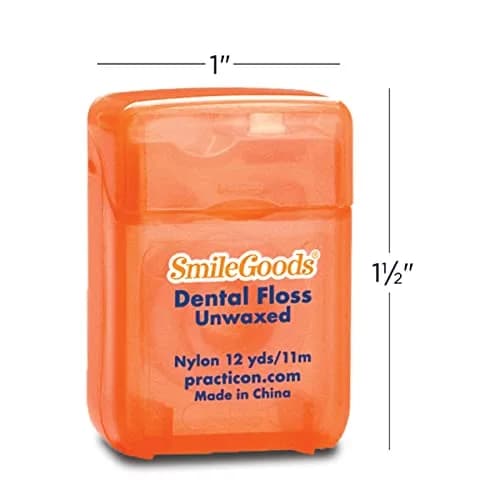 Practicon Unwaxed Dental Floss 12 yards | Bulk Pack of 72 for Professional Oral Care thumbnail 2