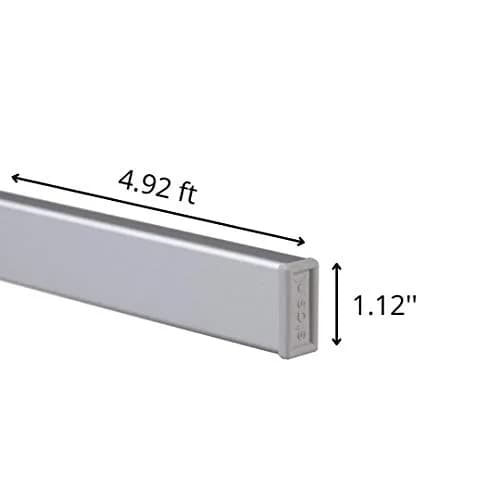 STAS Cliprail Pro Picture Hanging System 150 cm (4.92 ft) | Heavy Duty Track with 2x Zipper Hooks & Cords thumbnail 6