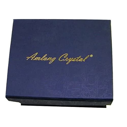 Amlong Crystal Pen Holder Amber | Crystal Desk Organizer for Office & School thumbnail 3