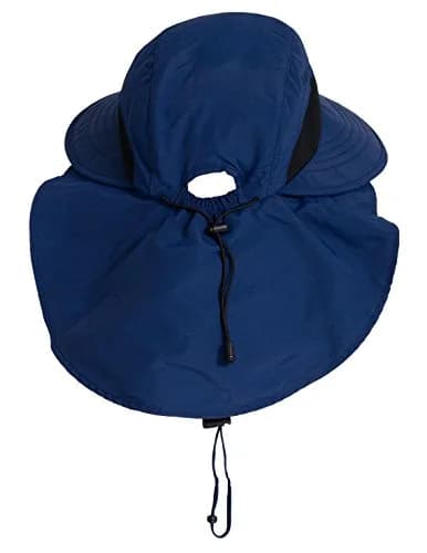 Tuga Adult Unisex Sol Wide Brim Hat (UPF 50+), Navy, Adult Unisex Medium | Maximum Sun Protection & Breathability thumbnail 3