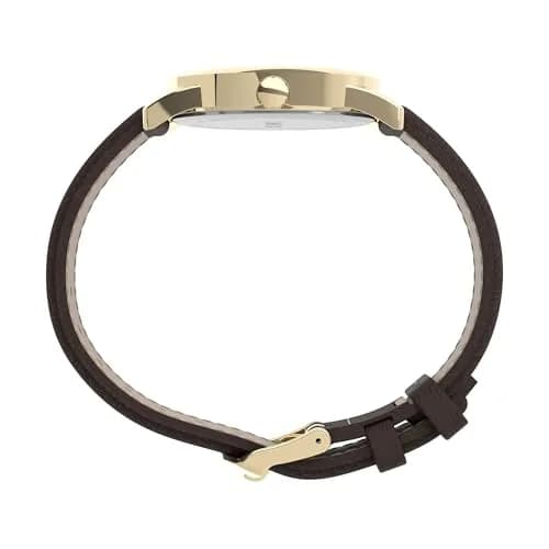 Timex Men's Easy Reader 38mm Brown Leather Strap Watch | Classic Analog Quartz with INDIGLO Night Light thumbnail 3