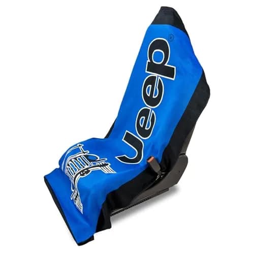 Seat Armour Jeep Seat Towel - Universal Fit Soft Machine Washable Jeep Towel - Easy Install, Multipurpose Towel2Go Seat Cover for Jeep - Blue | Airbag-Safe, Durable thumbnail 1