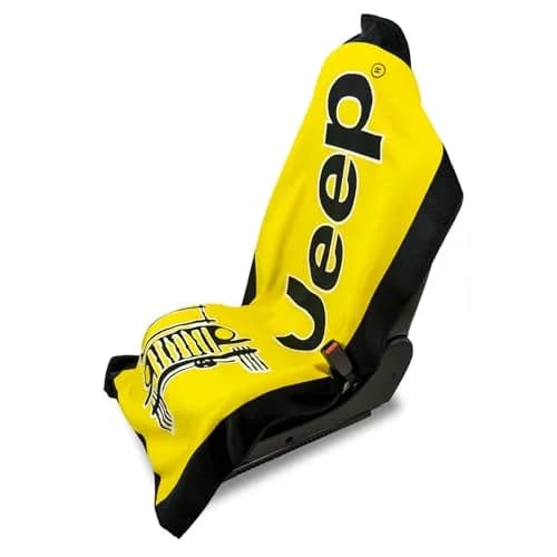Seat Armour Seat Towel - Universal Fit Soft Machine Washable Towel - Easy Install, Multipurpose Towel2Go Seat Cover for Jeep Car - Yellow | Car Seat Protector thumbnail 1