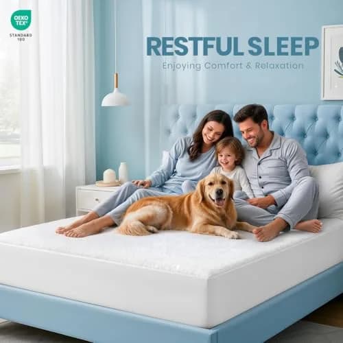 Utopia Bedding Waterproof Mattress Protector California King 17-inch Deep | Breathable Terry Cover with Fitted Style thumbnail 8